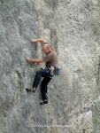 Richard Hardicre on Portland limestone, UK - route unknown