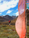 Prayer flag on the Zhopo Pasture, Sichuan.