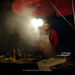 Street vendor in Chengdu, Sichuan.