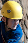 Jacob on his first multi pitch climb.