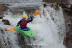 Unknown paddler on the Etive. Scotland.