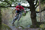 Brendan Zyborsk on the Plas y Brenin mtb trail. North Wales.